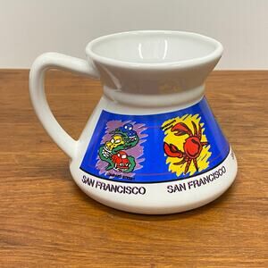 Vintage San Francisco Tourist Attraction Graphic Souvenir 12oz Coffee Travel Mug